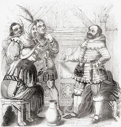 大工、羽織職人、織物職人、染物職人、タペストリー職人：A Pictorial Museum, pub.1847