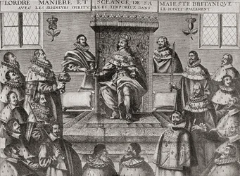 1648年の貴族院のチャールズ1世、1893年に出版されたJRグリーンの「イギリス人の短い歴史」より