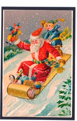 クリスマスのポストカード、1907年頃