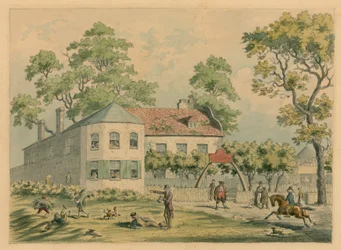 コペンハーゲンハウス、ロンドン; FW Pailthorpeによるオリジナルの水彩画