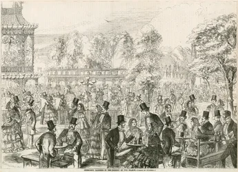 シーズンの最盛期、ロンドンのクレモーンガーデンズ