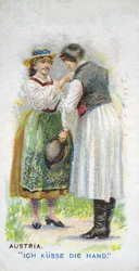 オーストリアの慣習的な挨拶、1907