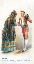 スペインの慣習的な挨拶、1907