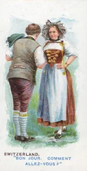 スイスの慣習的な挨拶、1907