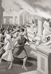 ピタゴラス派に対する反乱を起こしたクロトンのサイロン、紀元前509年頃、Hutchinson