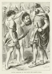 巨人の頭を手に持ったダビデ