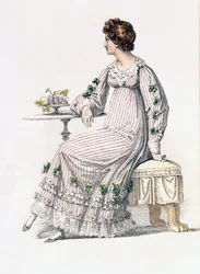 Ackermanns Repository of Artsのデイドレス、ファッションプレート