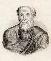 1825年に公開された &39;Crabbes Historical Dictionary&39;からのDemocritus