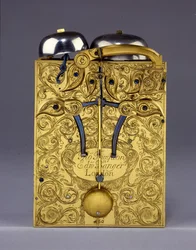 The Barnard Tompion、Tompion and Banger、ロンドン、No。460、印象的なブラケット時計、c.1708の詳細