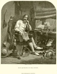 彼の研究におけるドンキホーテ