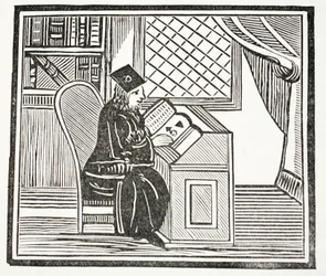 ジョン・ファウストス博士、パブ、ジョン・アシュトンによる18世紀のチャップブックのイラスト。 1882