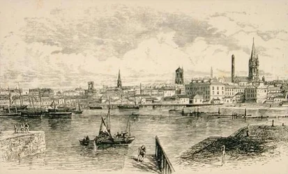 1880年頃のダンディー（リリジャス・トラクト・ソサエティ発行の「Scottish Pictures」より
