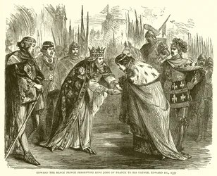 黒王子エドワードがフランスのジョン王を父エドワード3世に贈った1357