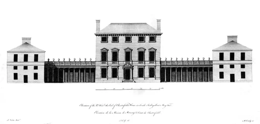 Rtの標高。チェスターフィールズ伯爵の邸宅、1767年