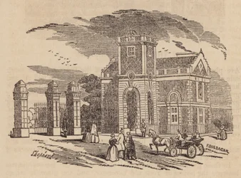 ヴィクトリア・パーク、エントランス・ロッジ（エングレーヴィング）