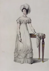 Ackermanns Repository of Artsのイブニングドレス、ファッションプレート
