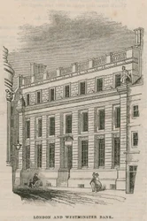 ロンドンとウェストミンスター銀行の外観