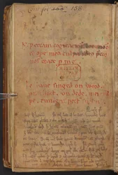 Henry of Huntingdon著『Historia Anglorum』からの抜粋（Cotton MS Titus D XXIV, f.156v（ヴェラム）