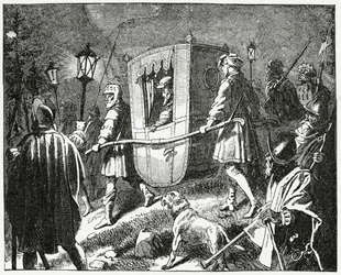 1552年のチャールズ5世の飛行、1882年、ザクセンのモーリス選挙主導のプロテスタントルーテル軍
