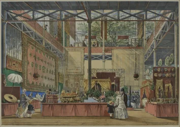 「ディキンソン」の1851年の大展覧会の包括的な写真から、1854年に発行されたインド第5号、1854年