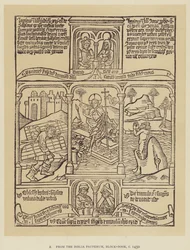 1450年頃の『ビブリア・ポエパルム』ブロック・ブックより（リトグラフ