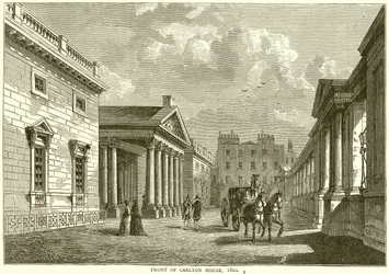 カールトンハウスの前、1820年