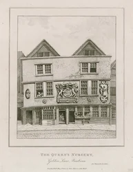 フォーチュンシアターの前。店になってから1800年に見えた。
