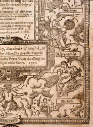 A Plaine and EasieのFrontispiece、Practicall Musicke入門Thomas Morley、詳細、1597