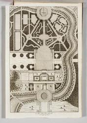 スティーブン・スウィッツァーによる「Ichnographia Rustica：または、貴族、紳士、庭師のレクリエーション」の口絵