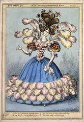 ？1828のフルドレス。フェザードレース専用のパブ。ロンドン、1828年（手描きの彫刻）