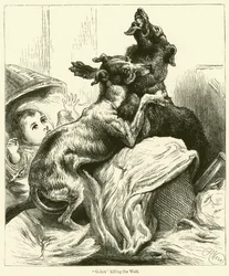 狼を殺す「ゲラート」（エングレーヴィング）