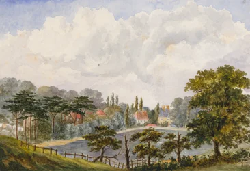 ケンティッシュタウンの概観（紙にトイレ）