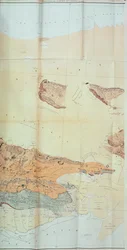 カッチ砂漠の地質図、1870