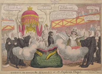 セントスティーブンスチャペルのハムレット、パブで見られるような幽霊。 1820