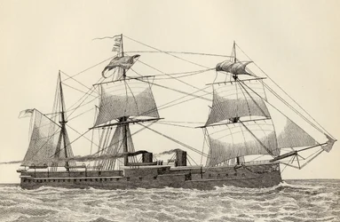 19世紀後半にロンドンのウィリアムマッケンジーによって発行された「国立百科事典」のHMSアレクサンドラ