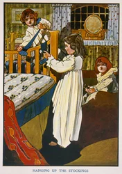 ストッキングを吊るす