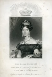 1830年ケンブリッジ公爵夫人オーガスタウィルヘルミナルイーザ王妃