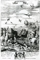 ハーン・ホーキング、リチャード・ブロム発行の「紳士のレクリエーション」より1686（彫刻）