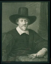 1833年に出版された「肖像画のギャラリー」のHugo Grotius（1583-1645）（彫刻）