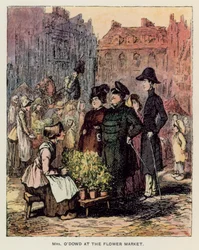 サッカレーによるバニティ フェアのイラスト (litho)