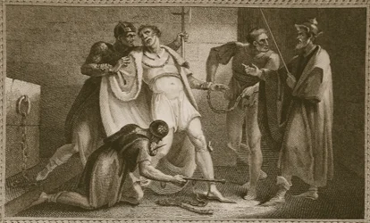 スティーブンの刑務所、デビッドヒュームスの歴史、イギリスのパブからのイラスト。 1812年ロンドン、R。ボウヤー