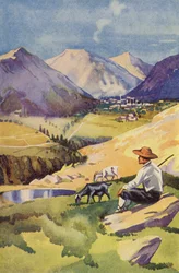 サニー・キプロスにて（カラーリトグラフ）