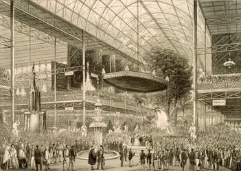 大展覧会の内部、グランドステートは1851年5月1日オープン