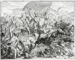1882年の1410年のグルンヴァルトの戦いで勝利したヤンジスカ
