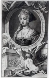 ジェーンシーモア、ヤコブスウブラーケンによる彫刻、1746年