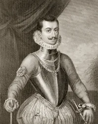 1855年に出版された「フィリップ2世の治世の歴史」からのオーストリアのジョン