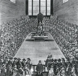 国会議事堂のジェームズ1世（1566-1625）、1624年
