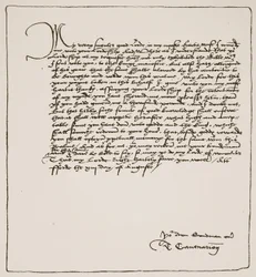 1537年にイギリスの教会からマシューズの英語聖書の王の権威を取得してくれたことに感謝するクランマーからクロムウェルへの手紙：HDM Spence-Jonesによる民衆の歴史、パブ。 c.191