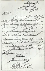 ウィリアム4世から1827年のレディネルソンへの手紙、1891年の「レジャーハウス」に掲載