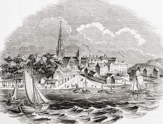 北アイルランドのロンドンデリー、オールド・イングランドより：A Pictorial Museum, pub.1847